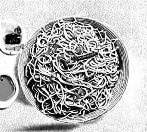 Schezwan Mushroom Noodles