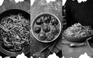 Hakka Noodles + Manchurian Gravy + Veg Fried Rice