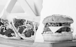 Falafel Pita Pockets + Mexican Twist Burger