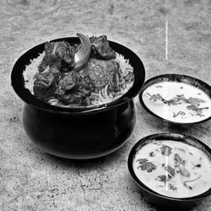 Clay pot mutton dum biryani