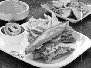 Tandoori Chicken Club Cheese Sandwich