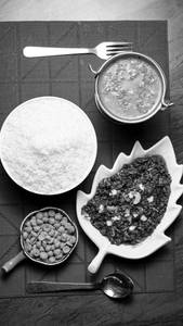 Kheema Fry +pappucharu + White Rice