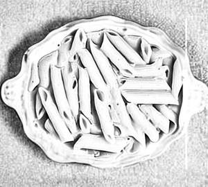 White pasta