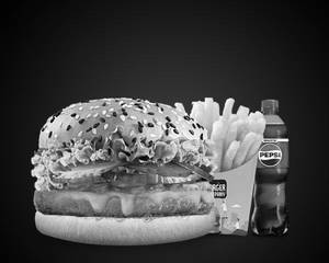 Veg Korean King Burger Combo