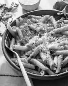 Penne with Seasonal Greens, Choice of Sauce Alfredo/ Pomodoro 
