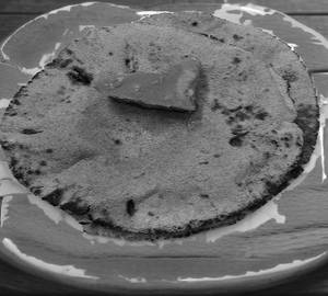 2 Rustic Bajra Roti with Ghee and Gur/Jaggery