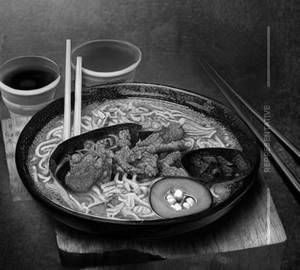 Spicy Chicken Ramen.[Buldak]