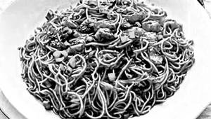 Chicken munchurian noodles