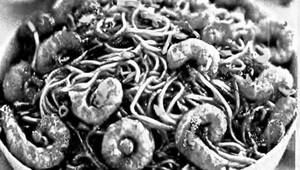 Manchurian Noodles Prawns