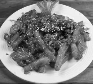 Honey chilli potato