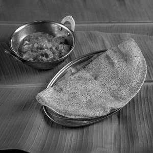 Dosa With Mushroom Curry