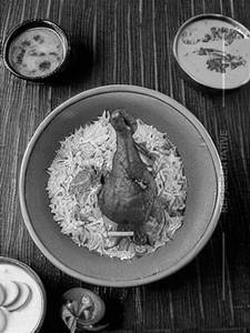 Chicken seekh biryani