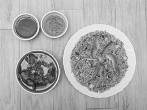 Chilli Paneer With Fried Rice