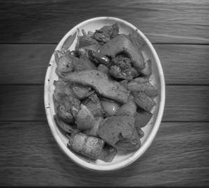 Pork Dry Fry with Bamboo Shoots .