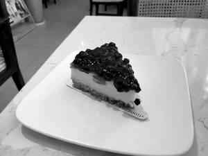 Blueberry Cheese Cake Slice