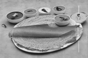Keerai Cheese Garlic Dosa B