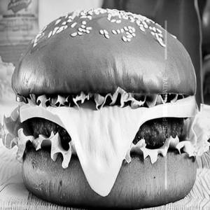 Cheese lawa burger