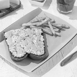 Open Paneer Sandwich