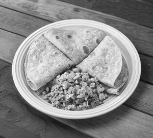 Roti 3 Pcs With Egg Bhurji With Sweet