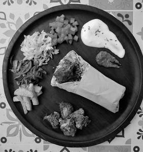 Zaatar Mutton Shawarma