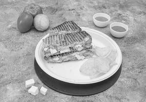 Chilly Paneer Cheese Grill Sandwich