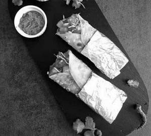 Kadai Paneer Cheese Frankie Roll
