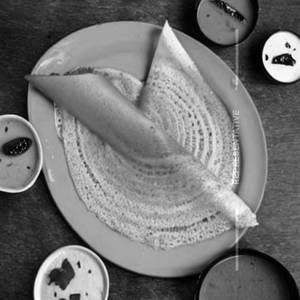 Schezwan Rava Sada Dosa