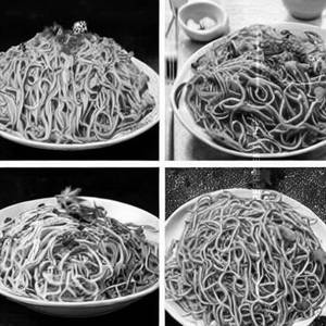 Egg burnt garlic noodles