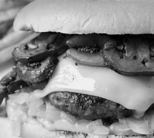 Mushroom Cheese Burger