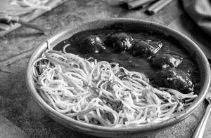 Noodle With Veg Manchurian