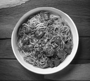 Manchurian Noodles with  Gravy