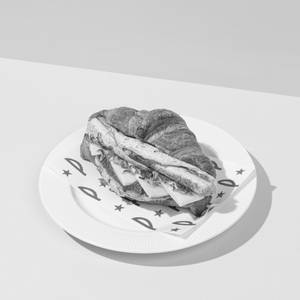 Chicken Sausage & Egg Croissant Sandwich