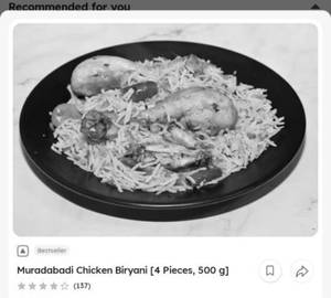 Muradabad  biryani 700 gram  chicken 5