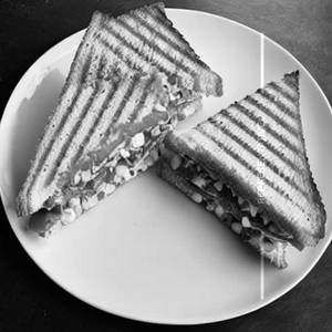 Cheese Corn Salsa Sandwich 