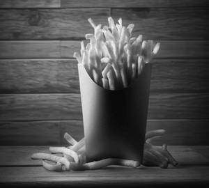 Regular french fries half