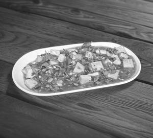 Tofu in basil garlic sauce