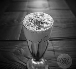 Cold coffee with ice cream