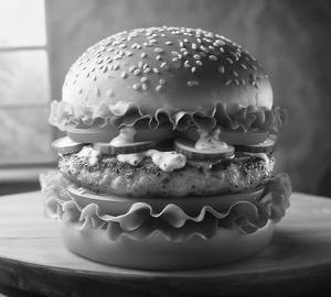 Chicken tikka burger