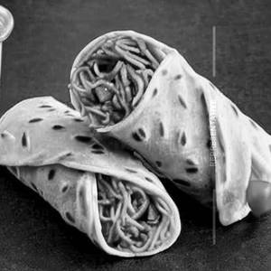 Veg Chowmein Kathi Roll