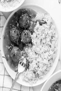 Vegetable Manchurian Gravy + Fried Rice