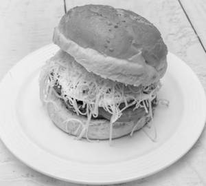 Cheese aloo tikki burger