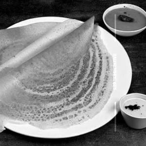 Rava Schezwan Sada Dosa