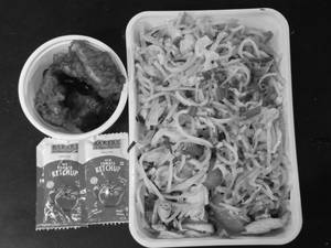 EXCLUSIVE  Chicken Noodles + Chicken 65 (3 Pcs With Bone)
