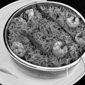 Triple Prawns Schezwan Rice