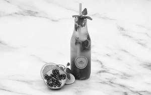 Pomegranate And Mint Ginger Beer
