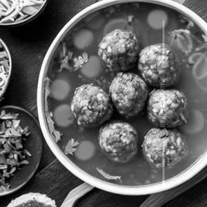 Chicken Meat Balls Soup