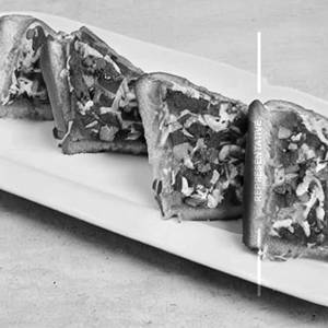 Vegetable Manchurian Cheese Toast Sandwich