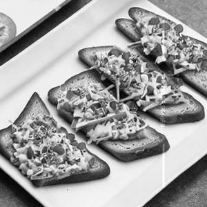 Vegetable Cheese Toast