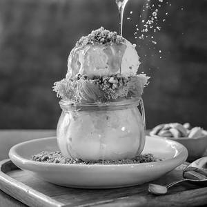 Kunafa Crumble Sundae