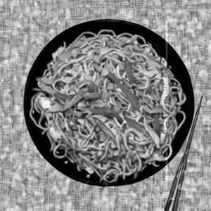 Baby Corn Garlic Soft Noodles